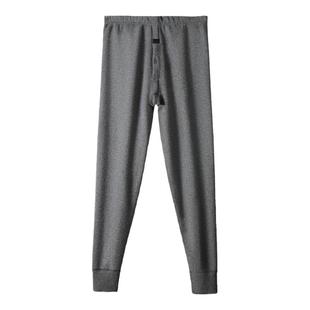 七匹狼男士保暖裤保暖裤男款冬季加绒加厚100%纯棉宽松打底棉毛裤