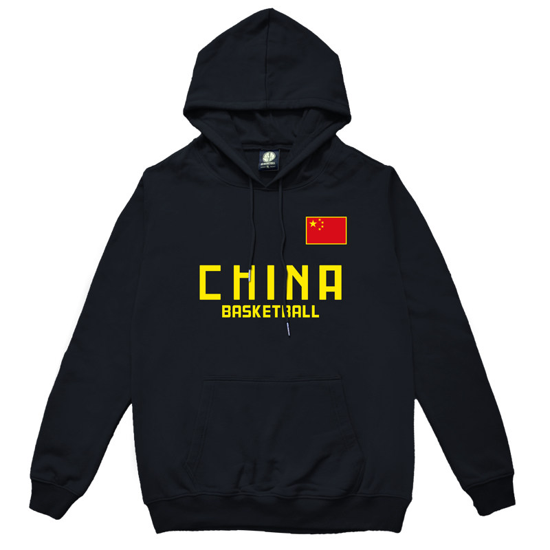 连帽衫圆领中国队背心连帽衫圆领