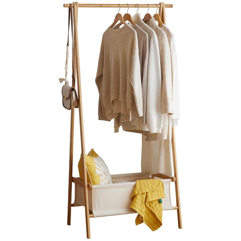 衣架落地卧室内挂衣架可折叠简易房间晾衣架家用挂衣服架子衣帽架