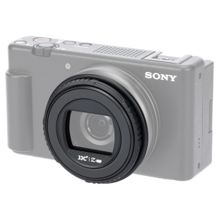 JJC 适用索尼ZV-1F镜头盖 Sony Vlog相机 ZV1F镜头保护盖磁吸 配件 防丢失