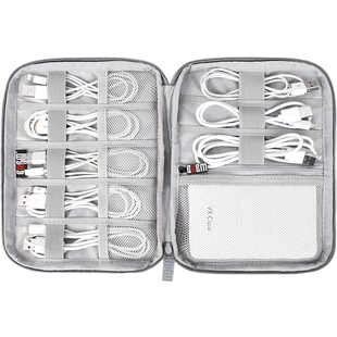 移动硬盘收纳包数据线充电器宝耳机U盘U盾数码保护套盒子适用于西部WD希捷1T东芝2T 500G索尼1tb配件便携防刮