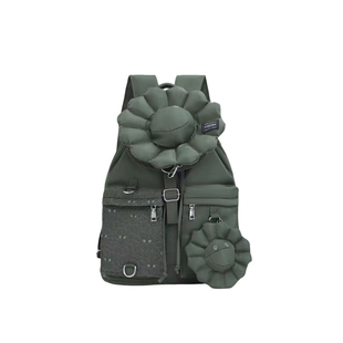 [嘉尔同款] 村上联名限定太阳花日系重工吉田刺绣双肩包