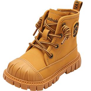 巴拉巴拉童鞋儿童靴子男童女童马丁靴防滑秋冬短靴潮流工装风舒适