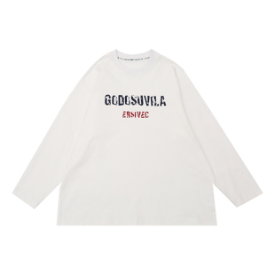 男童长袖T恤春装2026新款自制中大童简约上衣纯棉T韩版儿童打底衫