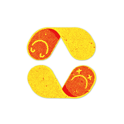 TLP反光车贴 起边的创可贴 笑脸生气XX眼 涂鸦遮盖划痕 防水贴纸