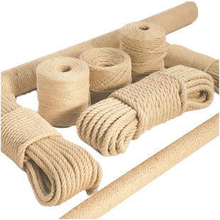 麻绳手工diy绳子剑装饰细粗线锅把手防烫生日蛋糕猫咪抓柱板爬架