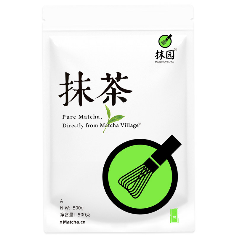 抹园A 500克二级抹茶粉 500克 烘焙 颜色绿 细度均匀 一斤装