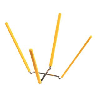 戚风蛋糕倒扣冷却架6/8寸烘焙工具四爪不锈钢硅胶折叠蛋糕晾凉架