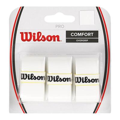 Wilson威尔胜官方网球拍吸汗带防滑手胶柄粘性3个装PRO OVERGRIP