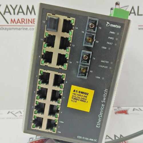 METSO EDS-516A-MM-SC ETHER DEVICE SWITCH  (FAST SHIP BY DHL/
