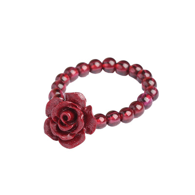 高含量朱砂石榴石戒指