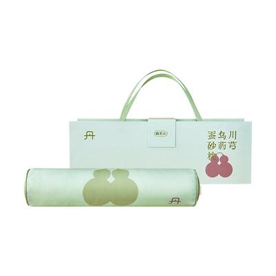真不二绿罗绮蚕砂枕头桑蚕丝真丝枕颈椎枕护颈椎养生