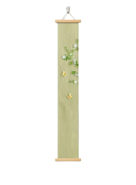 光影绿植挂画入户玄关装饰画竖版长条挂画客厅走廊卧室挂画免打孔