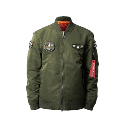 中航空歼20刺绣肩章飞行服夹克