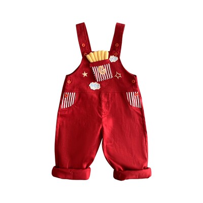 婴儿背带裤套装2026新款宝宝春装