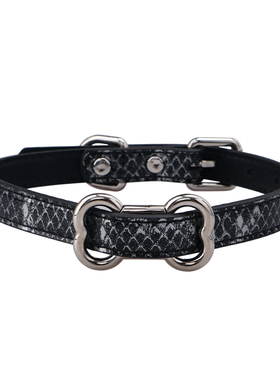 PUPPYRIDER小众蛇纹骨头项圈女m