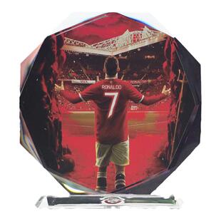 C罗周边生日礼物手办模型足球纪念品照片水晶diy球迷摆件送男朋友