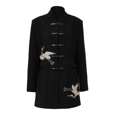 10月新款鹤系列毛呢短西装