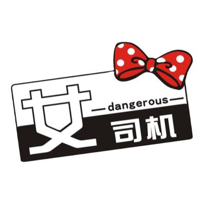 女司机创意个性文字实习车贴