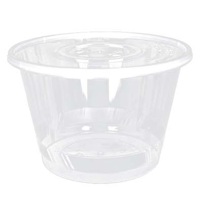 圆形外卖塑料透明高档带盖打包盒