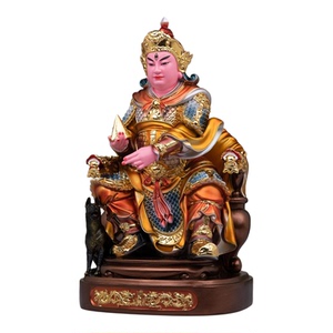 树脂金缕彩祝福二郎神杨戬摆件