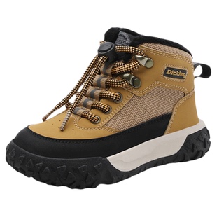 dickies高帮童鞋男童2025新款冬季雪地靴加绒加厚保暖儿童棉鞋子