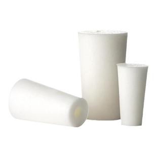 Labshark玻璃试管塞发泡透气带砂芯实验室耐热锥形三角烧瓶硅胶塞