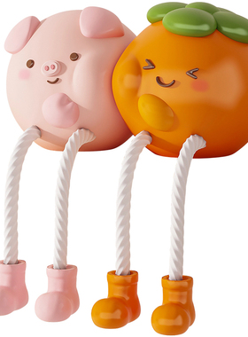 房间卧室置物架洞洞板吊脚娃娃摆件装饰品电视柜墙上创意可爱家居