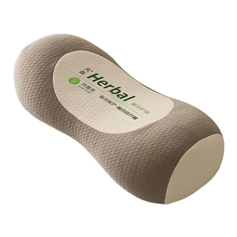 荞麦壳护颈牵引圆柱枕