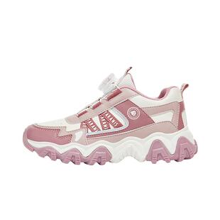 泰兰尼斯kids女童时尚粉色运动鞋春款中大童轻盈减震跑步鞋