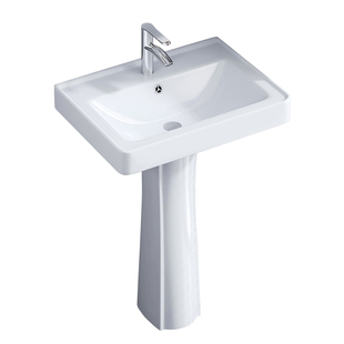 立柱式洗手盆小户型卫生间立柱盆一体陶瓷迷你落地洗脸盆阳台洗漱