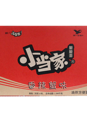 统一小当家干脆面48袋整箱口味