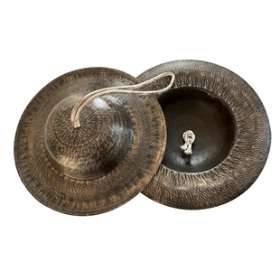 纯铜手工大帽铜钹铙钹全套26 28 30公分黑大冒铜钗大顶钹锣鼓镲