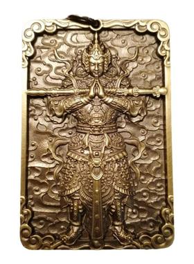 高端新款韦陀思沛雕刻纯黄铜精细饰品特别原创意礼物复古厚重收藏