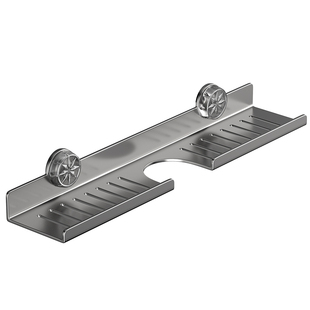 吸盘镜前卫生间置物架浴室洗漱台壁挂式水龙头免打孔洗手池收纳架