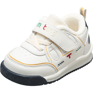 牧童童鞋男宝宝学步鞋秋冬加绒卡通婴儿鞋轻便软底女童加绒面包鞋