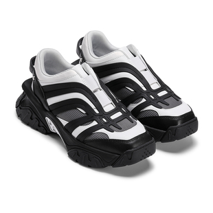 [断码]lost in echo秋季设计师品牌复古流线拼色厚底老爹运动鞋女