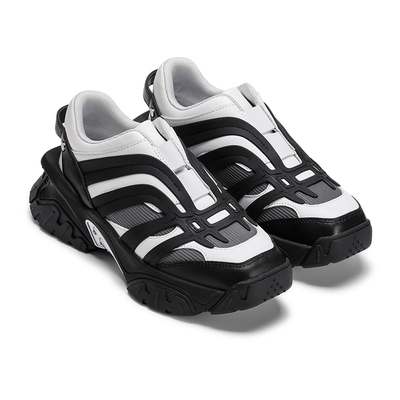 [断码]lost in echo秋季设计师品牌复古流线拼色厚底老爹运动鞋女