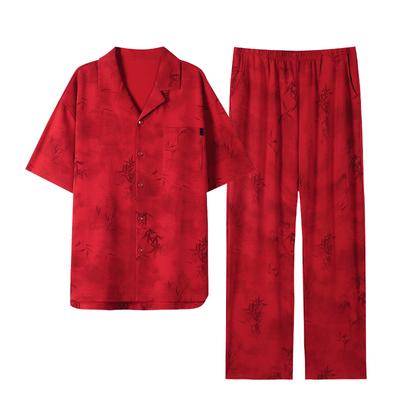 猫人男士纯棉夏季睡衣家居服