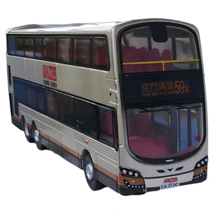 TINY微影公交车模型香港双层巴士合金比例1:110前后滑行未拆封盒a