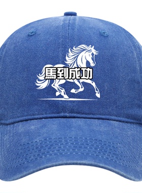 男士马到成功水洗棉防晒棒球帽