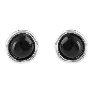 简约黑玛瑙色耳钉2026新款爆款高级感适合冬天的耳环独特轻奢耳饰