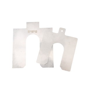 304不锈钢超薄平垫圈轴承间隙片U型调整插片加工定制0.02-6mm对中