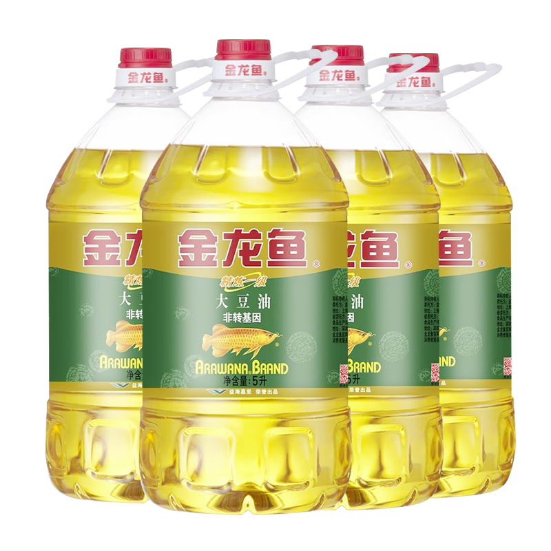 金龙鱼非转基因精炼一级大豆油5L