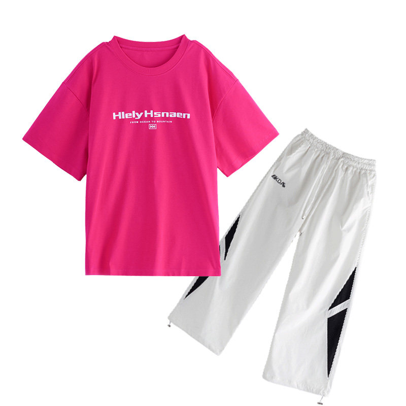 男童嘻哈街舞夏季短袖演出服