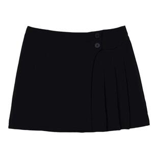 大码设计感不规则半身裙小众褶皱百褶裙2025秋季新款高腰a字短裙