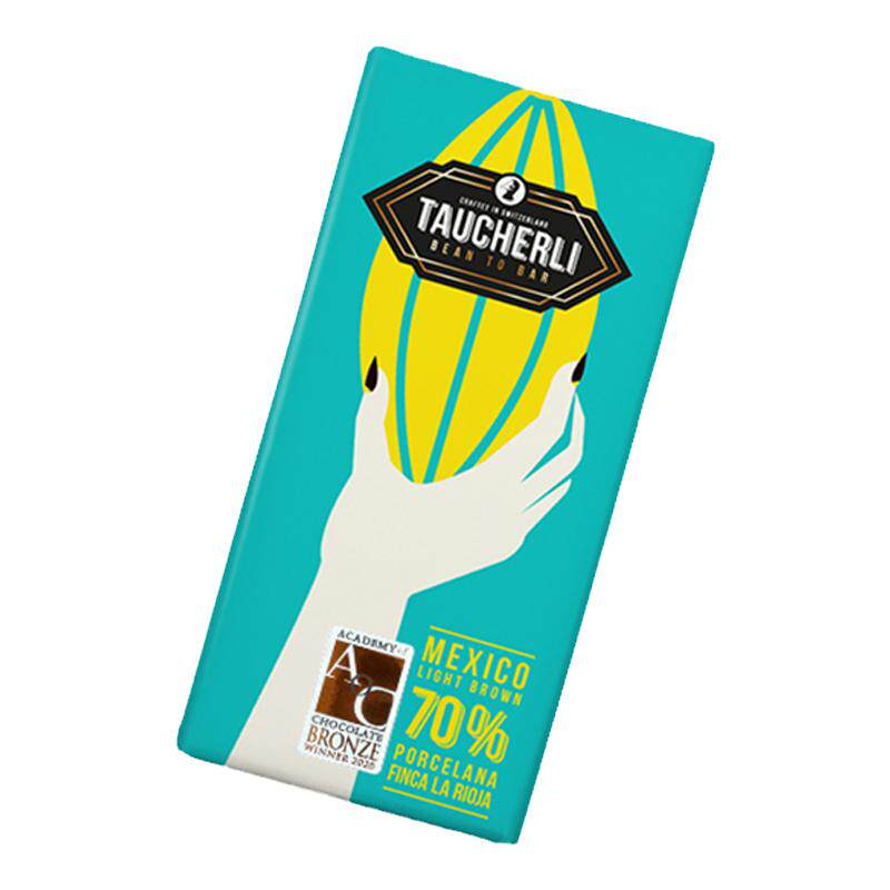 Taucherli瑞士陶合厘进口有机黑巧克力手工70%黑巧零食纯可可脂