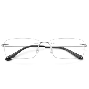 男士高清老花眼镜品牌高档正品超轻无框名牌2025新款官方旗舰店
