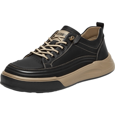 天美意秋新款商场同款系带复古百搭男户外工装鞋3RU01CM4