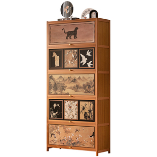 鞋柜家用门口入户收纳柜一体靠墙走廊多层鞋架子2025新款爆款高档